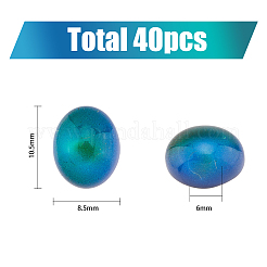 Translucent Glass Cabochons&nbsp;GLAA-FH0001-54