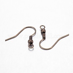 Antique Bronze Brass Earring Hooks&nbsp;X-KK-Q361-AB