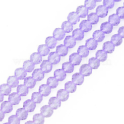 Transparent Glass Beads Strands&nbsp;GLAA-N041-009-05