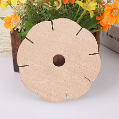 Wood Braiding Disc Disk&nbsp;LS-DIY-WH0034-55