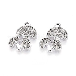 Rack Plating Alloy Rhinestone Pendants&nbsp;PALLOY-T091-24M-P