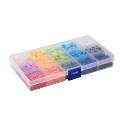 15 Colors Handmade Polymer Clay Beads&nbsp;CLAY-X0011-02A