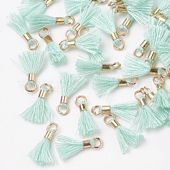 Polycotton(Polyester Cotton) Tassel Pendant Decorations&nbsp;FIND-S275-16G