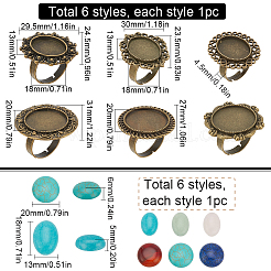 DIY Gemstone Finger Ring Making Kit&nbsp;DIY-SC0022-49