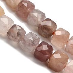 Natural Violet Strawberry Quartz Beads Strands&nbsp;G-H078-C08-01