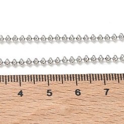 2.5MM Brass Ball Chain Necklaces&nbsp;NJEW-K312-01P