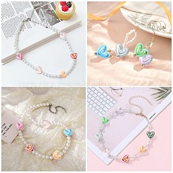 50Pcs Opaque Arylic Beads&nbsp;OACR-CJ0001-87