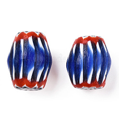 Handmade Millefiori Glass Beads&nbsp;LAMP-S197-027A