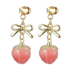4Pairs 4 Colors Resin Stud Earring&nbsp;EJEW-TA00481