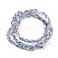 Electroplate Glass Beads Strands&nbsp;EGLA-G035-A-HR01