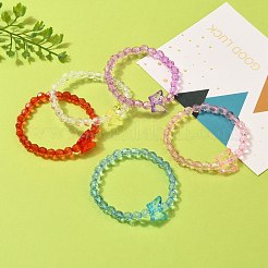 Transparent Acrylic Beads Kids Bracelets&nbsp;BJEW-JB05537