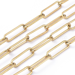 304 Stainless Steel Paperclip Chains&nbsp;CHS-L022-02D-G
