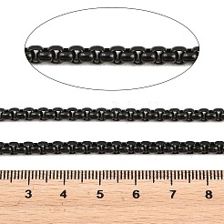304 Stainless Steel Box Chains&nbsp;CHS-H118-06EB-01