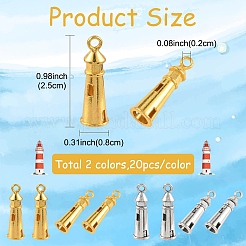 40Pcs 2 Colors Tibetan Style Zinc Alloy Pendants&nbsp;FIND-YW0010-69