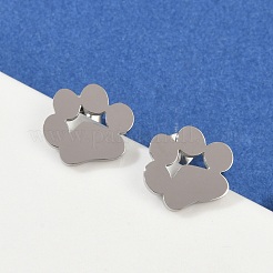 Tarnish Resistant 304 Stainless Steel Stud Earrings&nbsp;EJEW-E254-01P