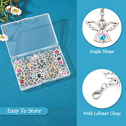36Pcs 12 Colors Alloy Angel Pendant Decorations&nbsp;FIND-TA0001-92
