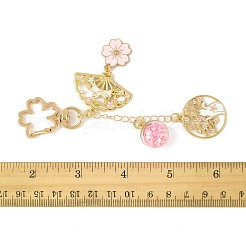Alloy Enamel Pendant Keychains&nbsp;HJEW-FS00052-04