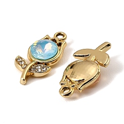 UV Plating Alloy Glass Pendants&nbsp;FIND-K032-08G
