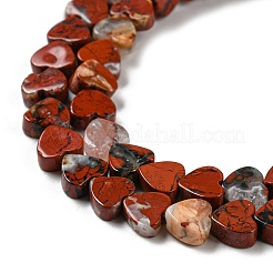 Natural Red Jasper Beads Strands&nbsp;G-L420-25-6mm-01