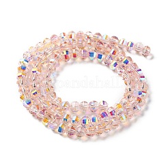 Transparent Electroplate Glass Beads Strands&nbsp;GLAA-Q099-H01-13