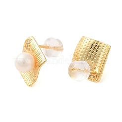 Sterling Silver Studs Earrings&nbsp;EJEW-K273-13G