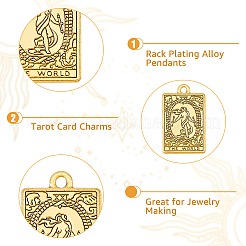 48Pcs 12 Styles Rack Plating Alloy Pendants&nbsp;FIND-DC0003-34