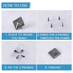200Pcs 4 Styles Iron Studs Rivets&nbsp;IFIN-GF0001-54B