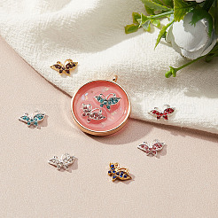 30Pcs 6 Colors Alloy Rhinestone Cabochons&nbsp;FIND-OC0001-68