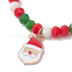 Christmas Theme Alloy Enamel Charm Bracelets&nbsp;BJEW-JB12411