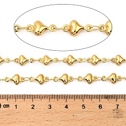 304 Stainless Steel Heart Link Chains&nbsp;CHS-G042-01G-04