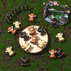 15Pcs 3 Colors Highland Cattle Silicone Beads&nbsp;SIL-YW0001-97