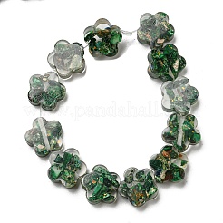 Dyed Natural Imperial Jasper with Resin Beads Strands&nbsp;G-G083-G06-01