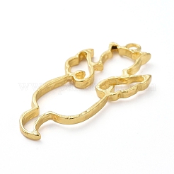 Zinc Alloy Open Back Bezel Pendants&nbsp;PALLOY-E577-15G