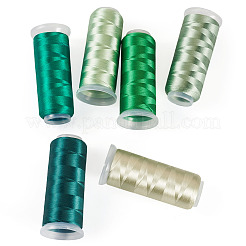 6 Rolls 6 Colors Velour Crochet Threads&nbsp;AJEW-TA0002-76