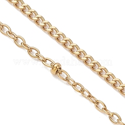 304 Stainless Steel Satellite Chain Curb Chain Slider Necklace Making&nbsp;AJEW-JB01527