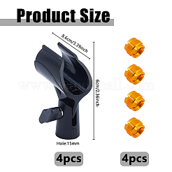 Plastic Adjustable Microphone Clip Holder for Mic Stand&nbsp;FIND-WH0366-305