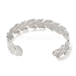 Non-Tarnish 304 Stainless Steel Cuff Bangles&nbsp;BJEW-K267-06P