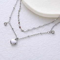 Double Heart Hand Chain for Women Elegant French Style Delicate Jewelry Gift&nbsp;NG1194