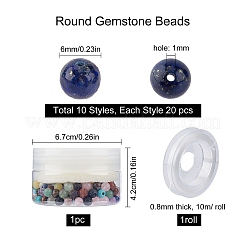 DIY Chakra Themed Stretch Bracelets Making Kits&nbsp;DIY-SC0012-73