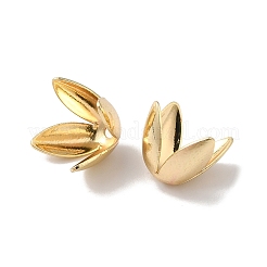 Rack Plating Brass Flower Bead Caps&nbsp;KK-K381-06A-G02