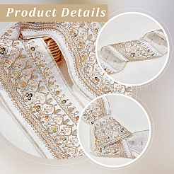 5 Yards Ethnic Embroidery Polyester Ribbon&nbsp;OCOR-CY0003-48A