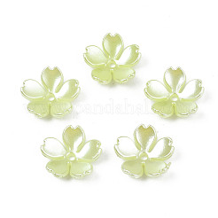 Spray Paint ABS Plastic Imitation Pearl Beads&nbsp;MACR-N013-002