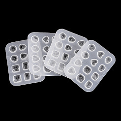 4Pcs 2 Styles DIY Earring Silicone Molds&nbsp;DIY-TADJ0001-17