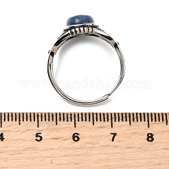 Natural Kyanite Finger Rings&nbsp;RJEW-A084-06AS-10