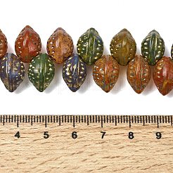 Baking Paint Glass Beads Strands&nbsp;GLAA-H042-03