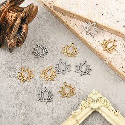 10Pcs 2 Colors 304 Stainless Steel Pendants&nbsp;STAS-YW0003-48