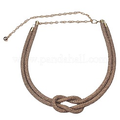 Alloy Full Rhinestone Knot Chain Belts for Dress&nbsp;FS-WG49D1E-01