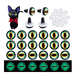Glass Luminous Craft Doll Eye&nbsp;DIY-PH0030-39D