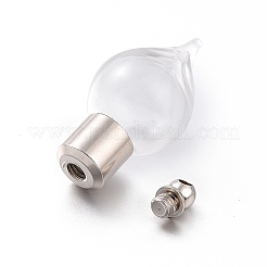 Glass Bottle Pendants&nbsp;GLAA-H105-03P