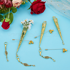 10Pcs 2 Styles Iron Brooches&nbsp;JEWB-FH00056